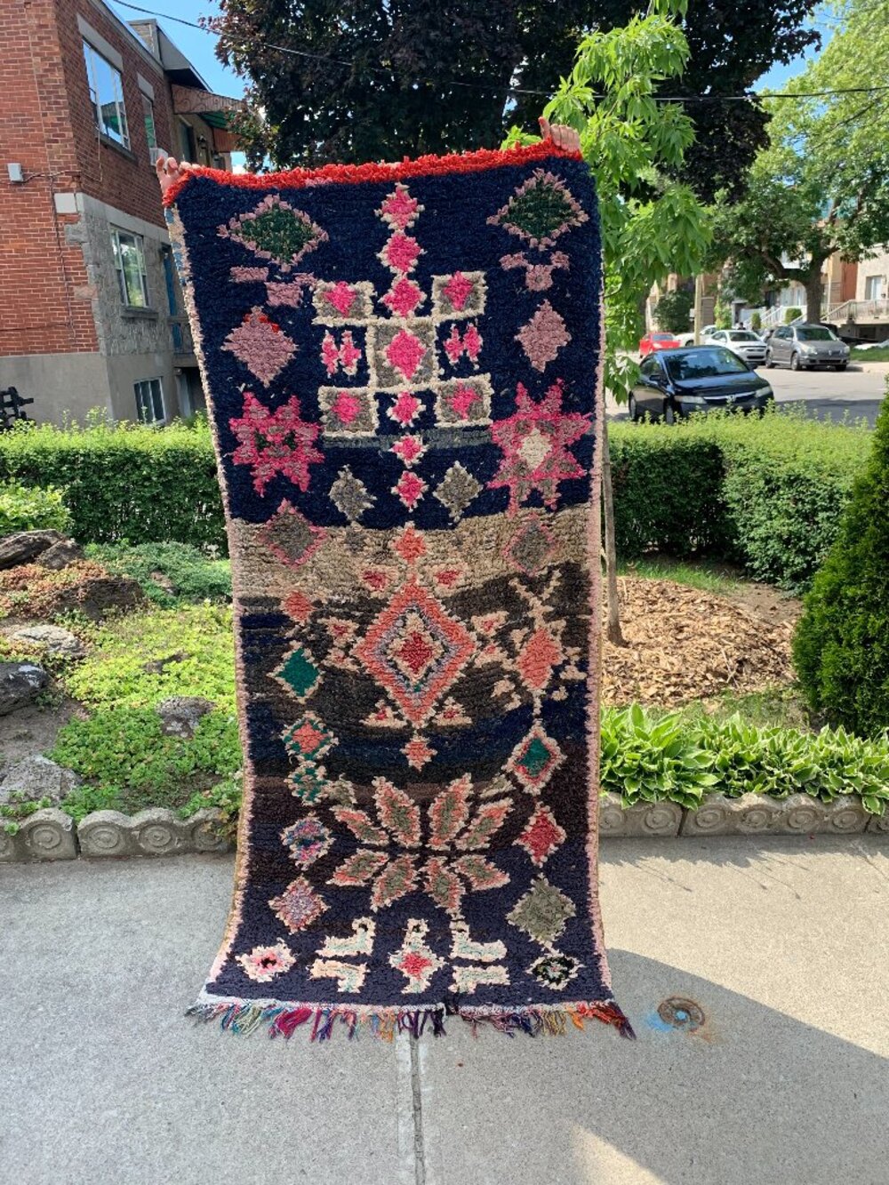 50% CLOSING SALE TODAY's Live Show NEW HANDMADE Moroccan Rug, 38 by 61 in